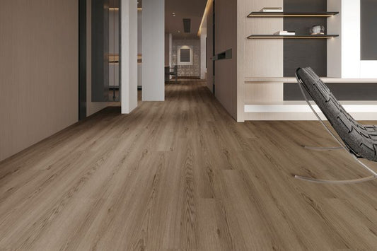 Modern Elements Walnut Whisper Residential Glue Down Vinyl Flooring – 2.5mm Thick, 12 Mil Wear Layer (68003)