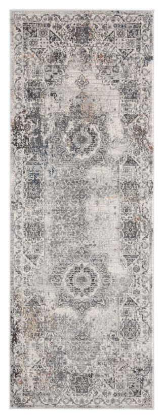Allure Carmella Ivory Rug United Weavers 2x8 Runner Blue