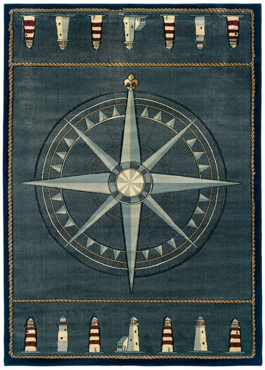 Contours Compass Rose Rug
