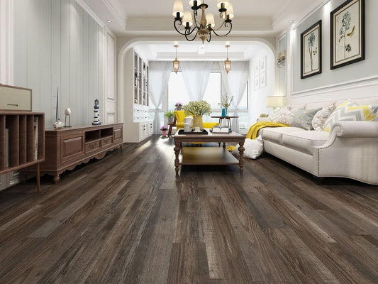 Saratoga Mocha Waterproof Rigid Core Luxury Vinyl Plank Flooring (10000 50013)