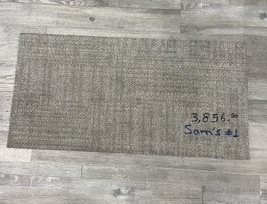 Sam's Commercial Grade Grey Carpet Tile Plank - 18x36