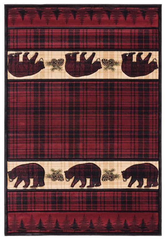 Cottage Bear Stone Rug