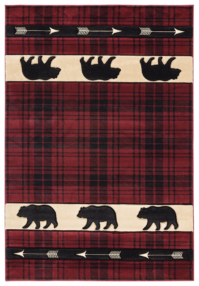 Cottage Tartan Bear Rug