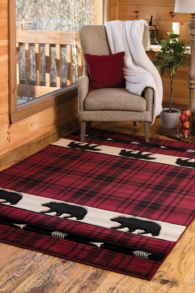 Cottage Tartan Bear Rug