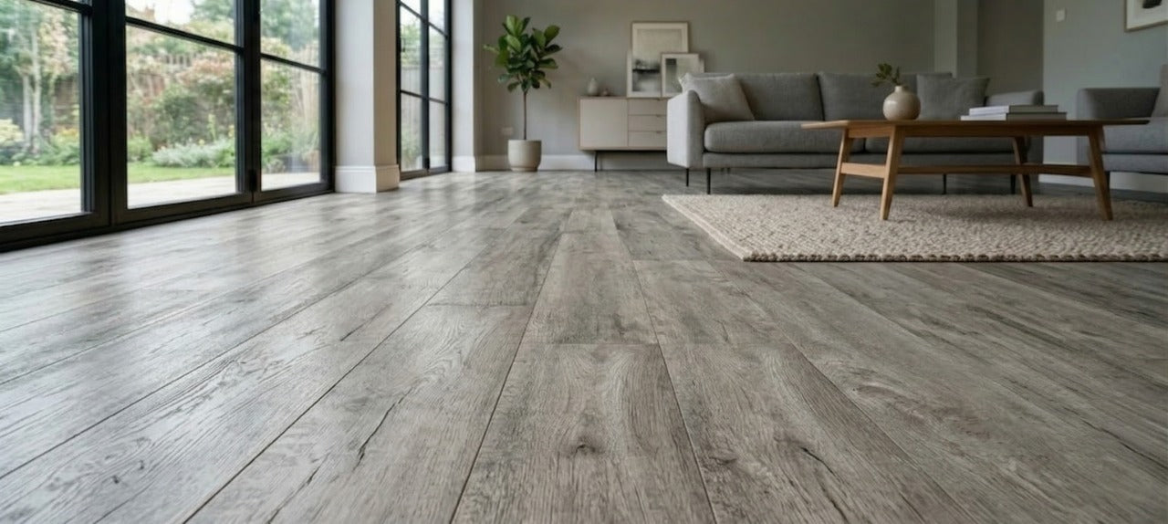 Light Grey LVP Flooring
