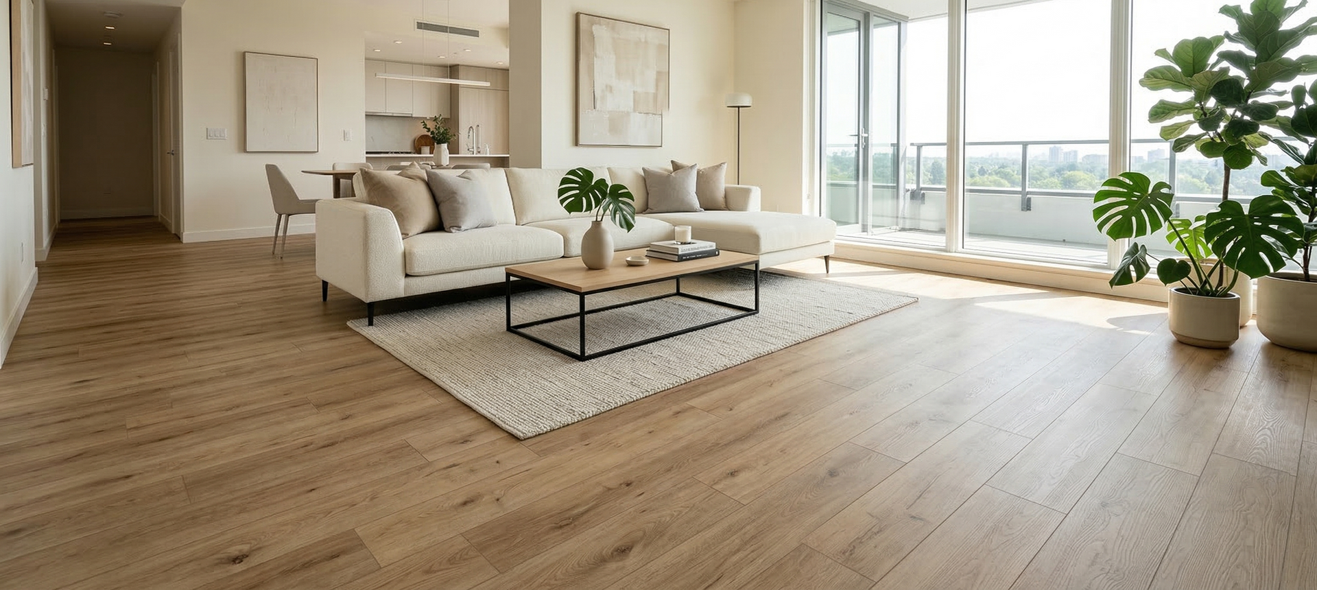 Light Brown LVP Flooring