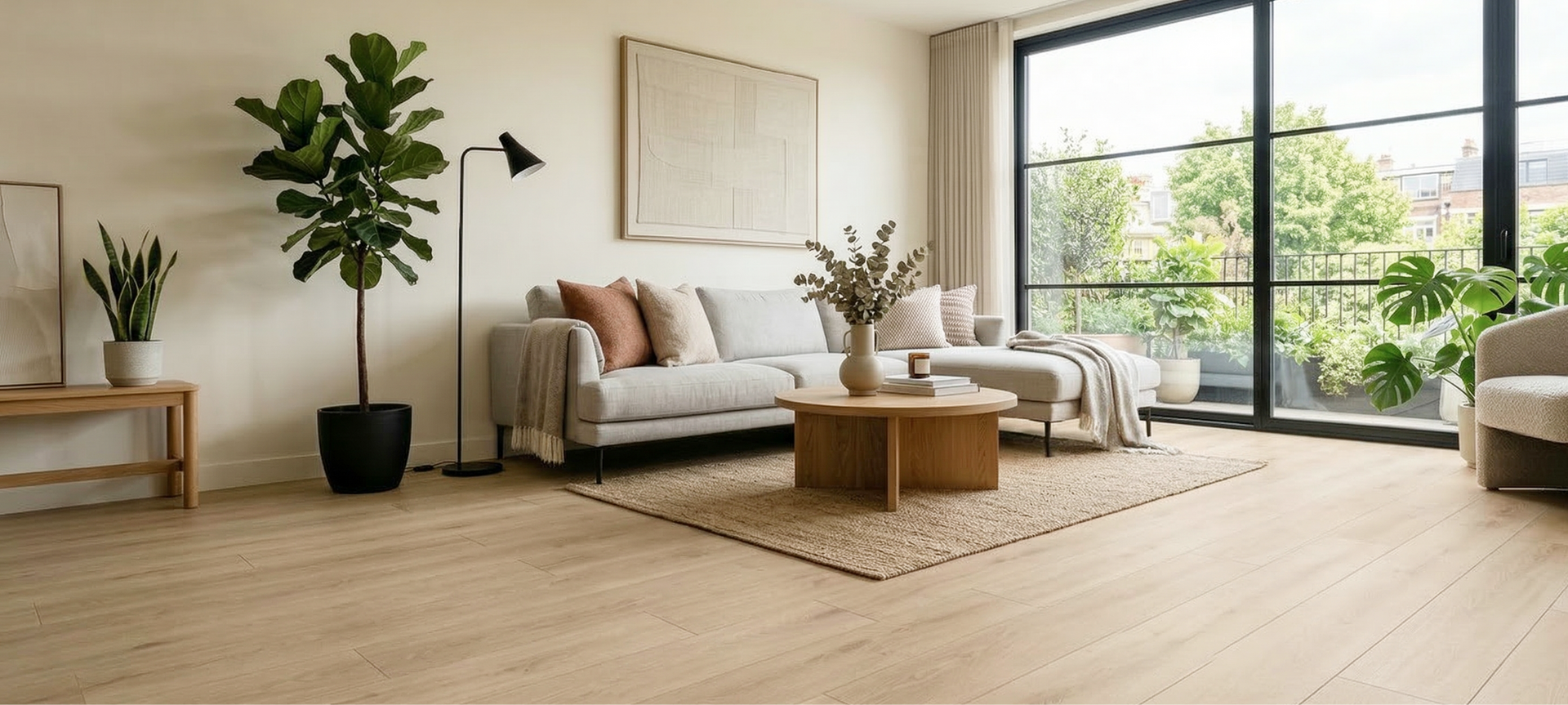 Light Beige WPC Flooring