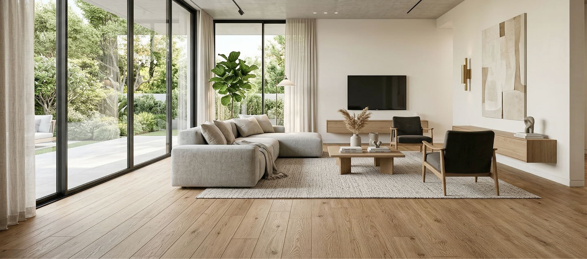 Light Brown WPC Flooring
