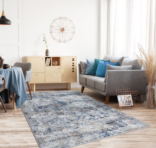 Eternity Barcelona Blue Area Rug United Weavers 8 Round Blue 