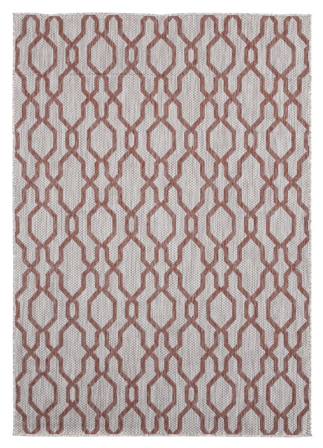 Augusta Belle Mare Rug - Terracotta