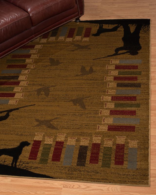 Affinity Bird Shot Rug - Gold
