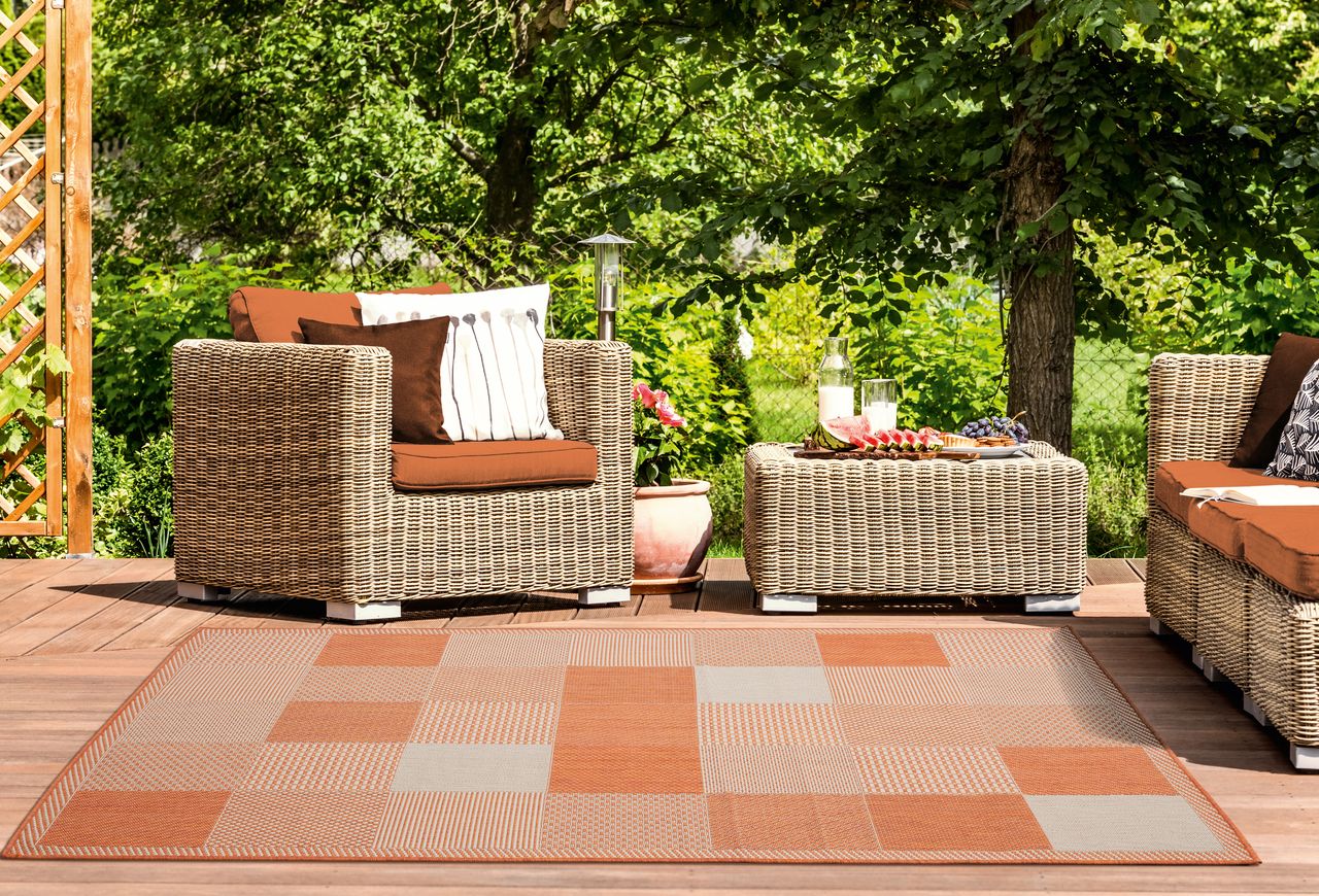 Augusta Grand Anse Rug - Terracotta