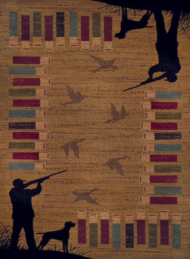 Affinity Bird Shot Rug - Gold