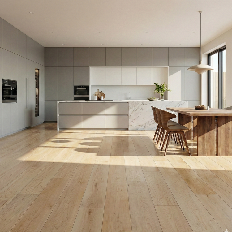 Beige Hardwood