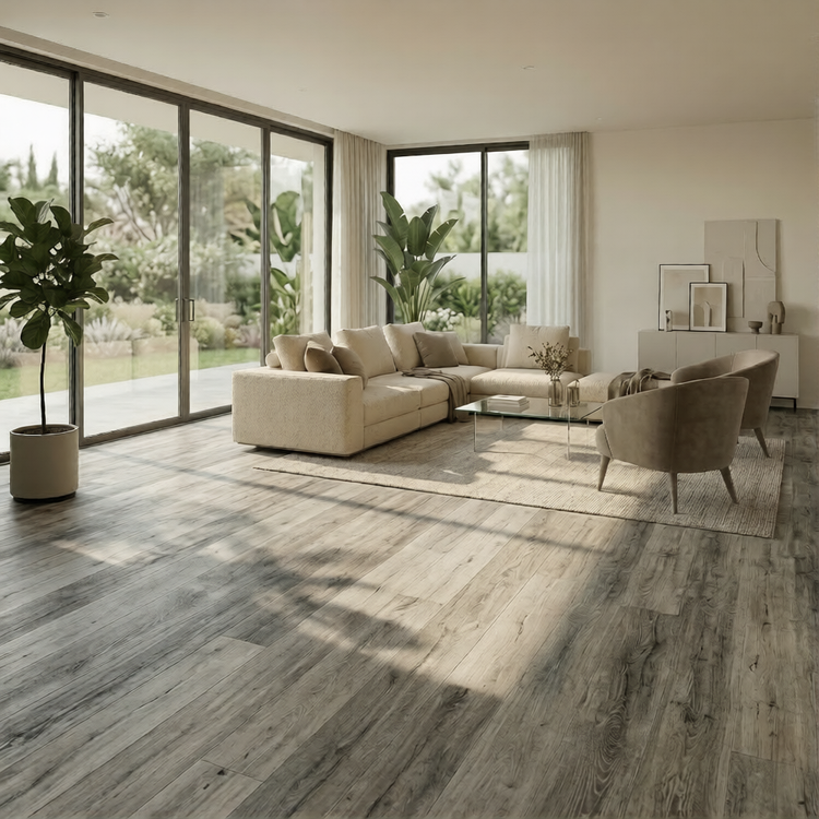 Burgundy LVP Flooring