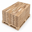 Acacia Wood Butcher Block Countertop Pallet 10 ft. L x 25 in. W x 1-1/2 in. Thick