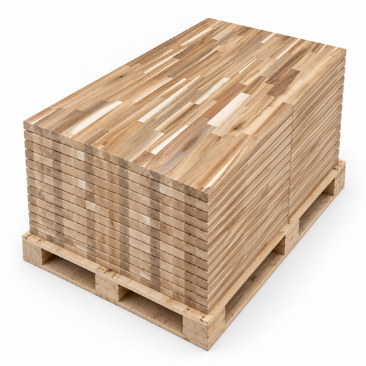 Acacia Island Butcher Block Countertop 8 ft. L x 39 in. W x 1-1/2 in. Thick (30 pcs in Pallet)