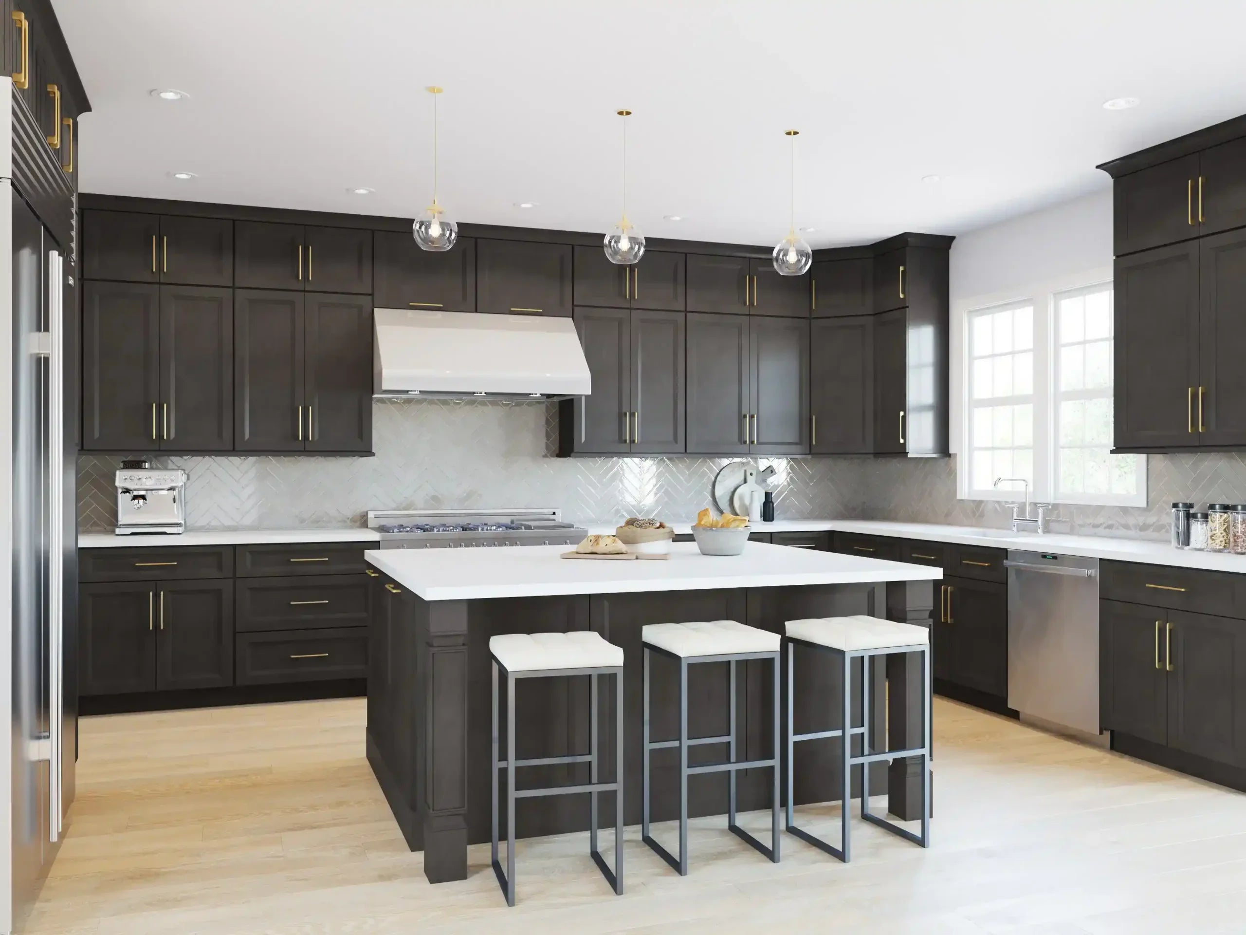Onyx Cobblestone Cabinets