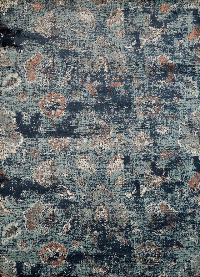 Bridges	Via Vicosa Rugs - Blue