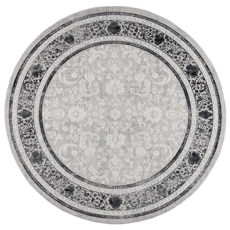 Reserve Milestone Rug United Weavers 8 Round Black 
