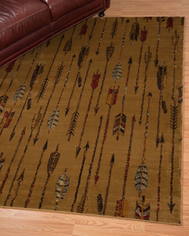 Affinity Quilted Arrow Rug - Natural