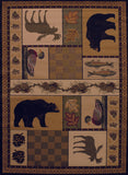 Affinity Pine Montage Rug - Lodge