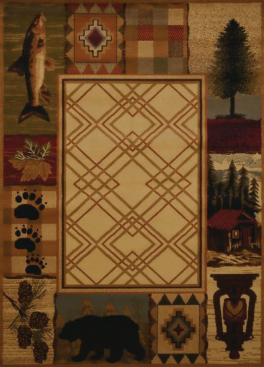 Affinity Mountain Lake Rug - Natural