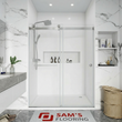 Double Sliding Frameless Shower Door - DS02A