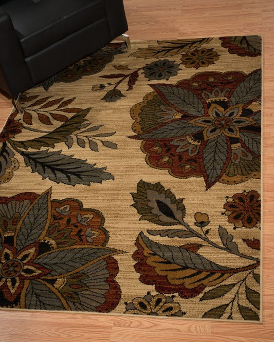 Affinity Embroidered Floral Rug