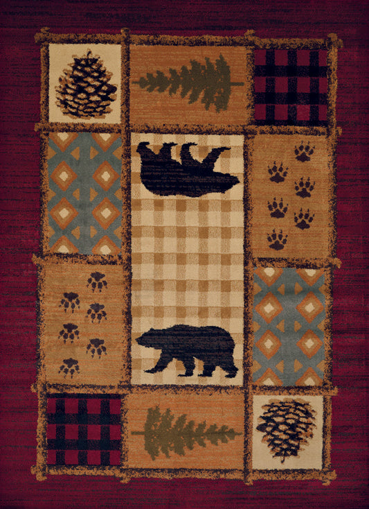 Affinity Lodge Mosaic Rug - Multicolor