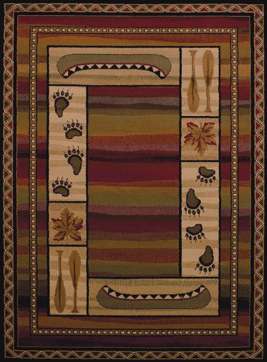 Affinity Canoe Sunset Rug - Lodge