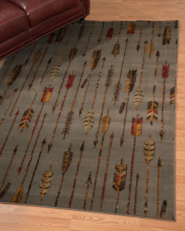 Affinity Quilted Arrow Rug - Blue