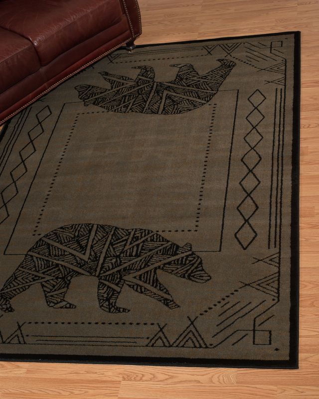 Affinity Bear Cave Rug - Gold